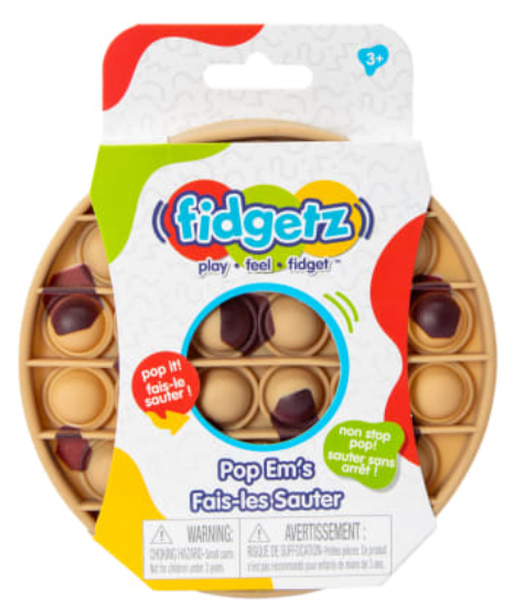 Fidgetz PopEm - Chocolate Chip Cookie in Package