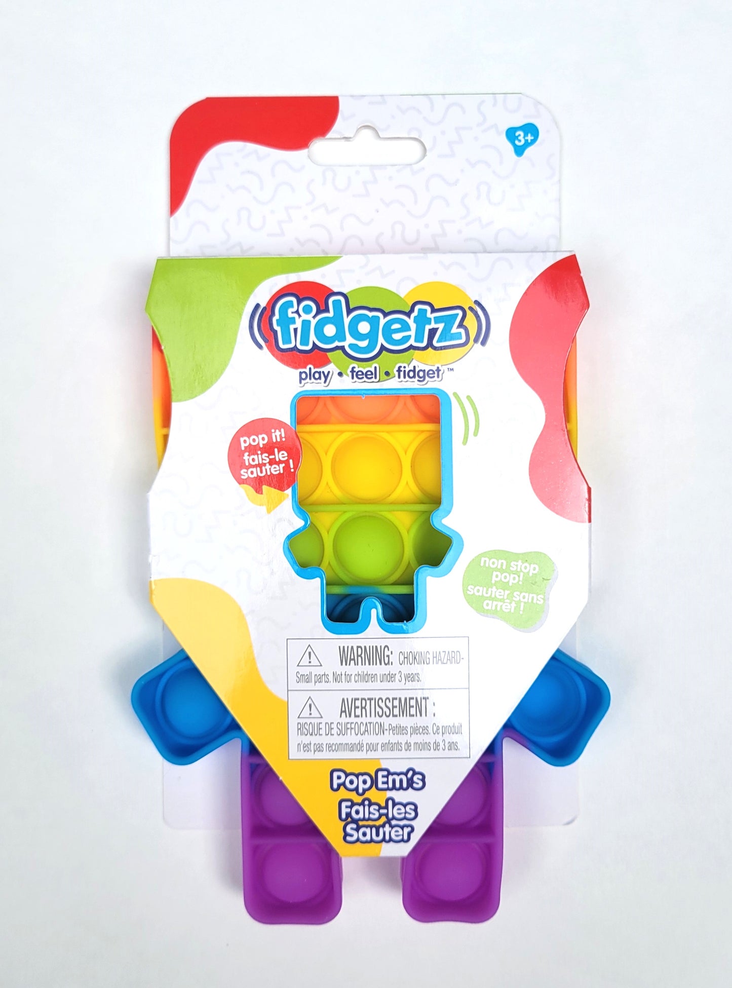 Fidgetz PopEm - Rainbow Person in Package