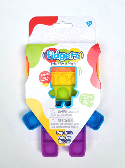 Fidgetz PopEm - Rainbow Person in Package