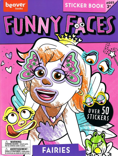 Funny Face Sticker Book - Fairies