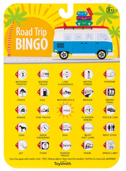 Road Trip Bingo - Beach