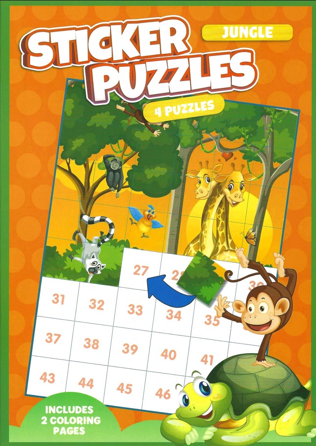 Sticker Puzzle Book - Jungle