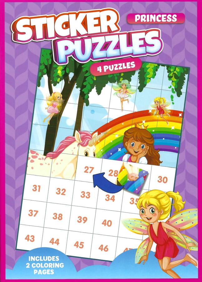 Sticker Puzzle Book - Princess