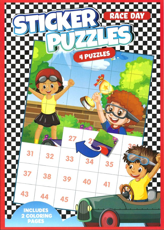 Sticker Puzzle Book - Race Day